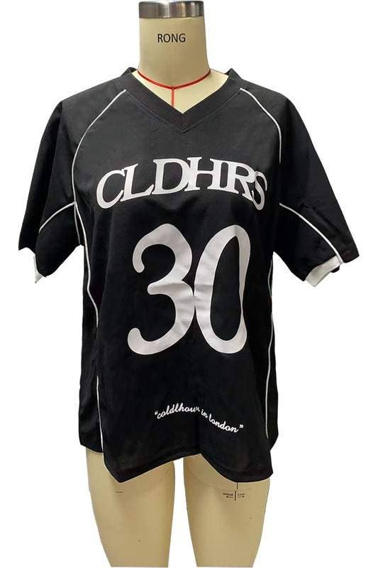 BLACK v neck oversized t shirts for wholesale on Faire4