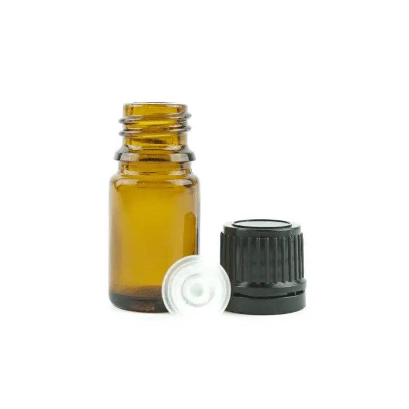 Nature Packaged - Vendita all'ingrosso Contenitore per oli essenziali - Bottiglia in vetro ambrato - 5 ml0