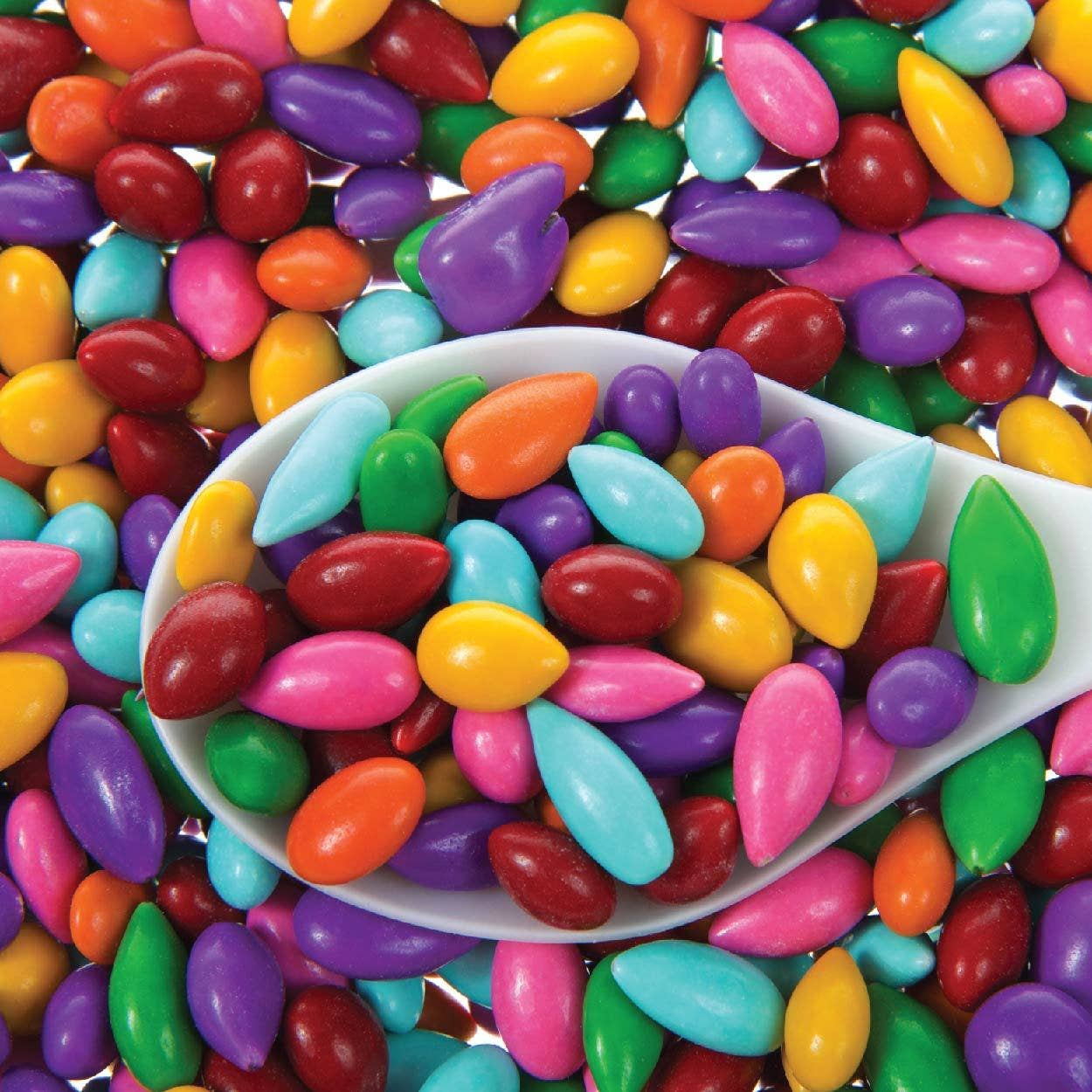 Sunflower Food Company - Wholesale Chocolate Covered Sweets - Rainbow colored Sunny Seeds in 3 oz tubes4