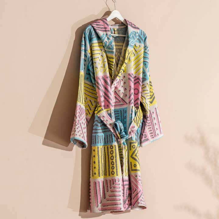 Bathrobe Turkish Cotton Light Weight Quick dry Resort Robe for wholesale by Kikoya