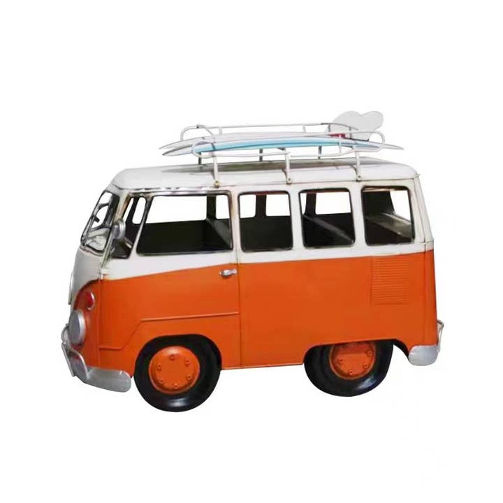 Peterson Housewares & Artwares - Wholesale Decorative Tabletop Object - Oversized Vintage VW Bus Metal Model2