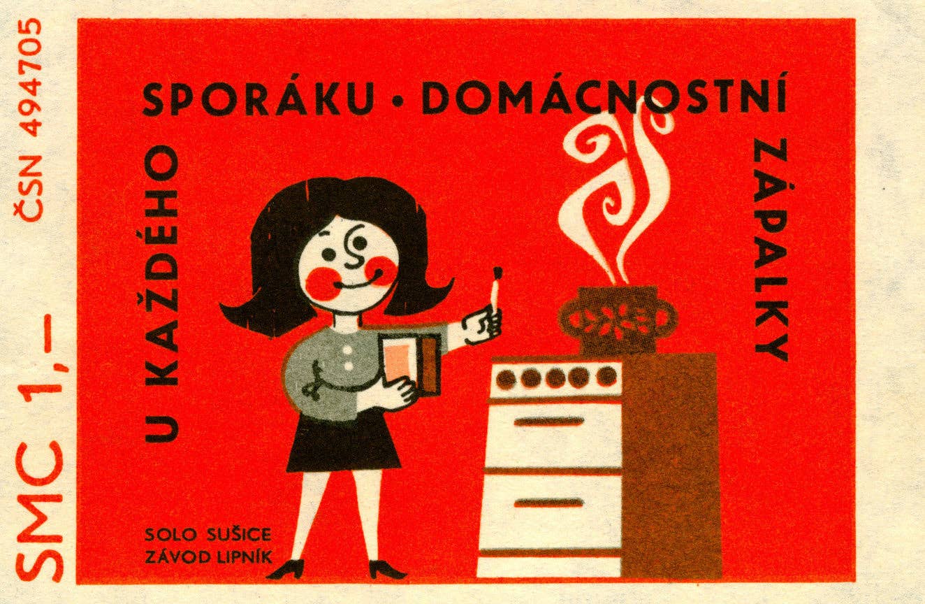 Print Collection - Wholesale Art Print - Woman with Match Lighting Stove0