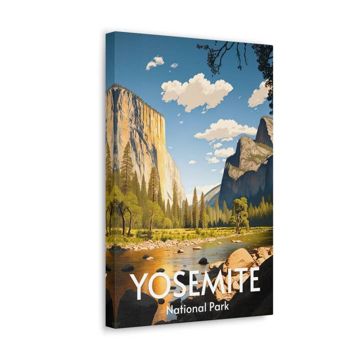 Yosemite National Park Canvas Print for wholesale by Wander Trails