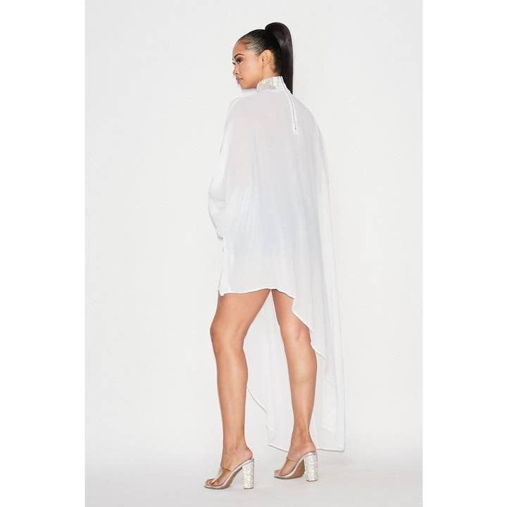 Black Pearl Clothing - Wholesale Blouse - Women's - MIDNIGHT GLAM ASYMMETRIC TOP2