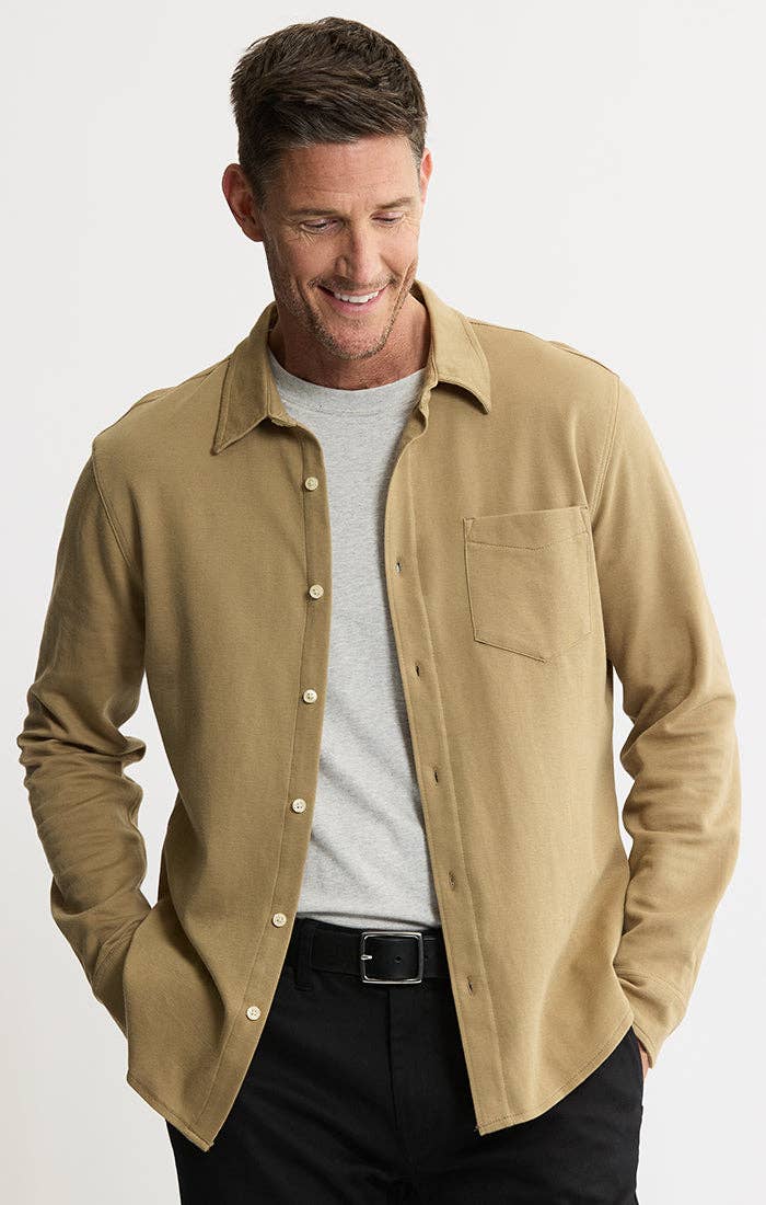 JACHS NY - Wholesale Button Down Shirt - Men's - Manor Long Sleeve Cotton Double Face Shirt5