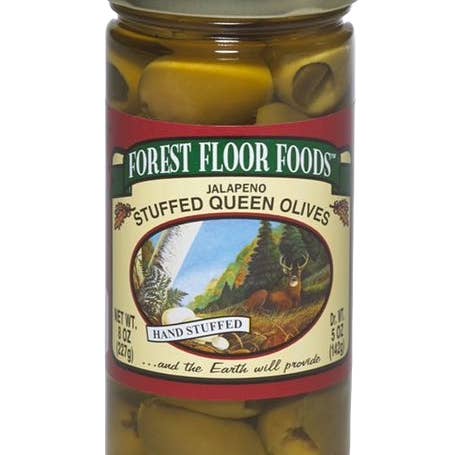 Forest Floor Foods - Wholesale Olives - Jalapeno Stuffed Queen Olives