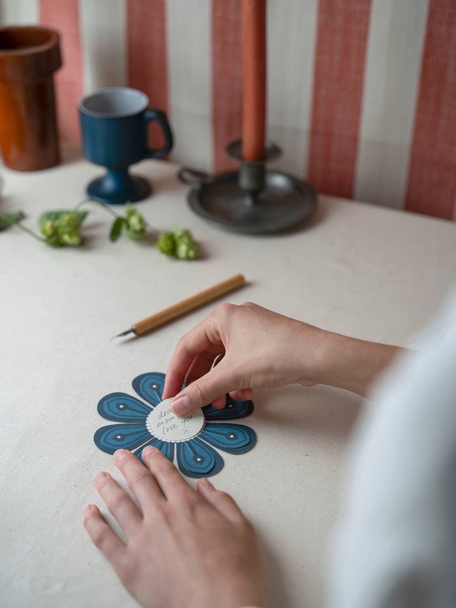 Blue MAGIC flower-antique for wholesale on Faire2