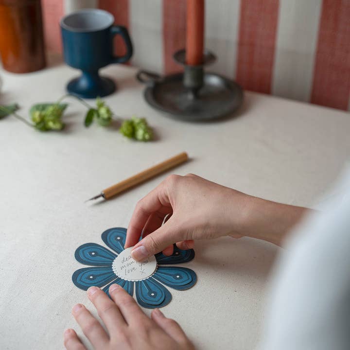 Blue MAGIC flower-antique for wholesale on Faire2