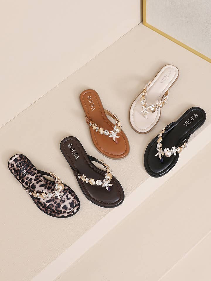 Jeweled flip-flop LG-8010 for wholesale by Joia Paris