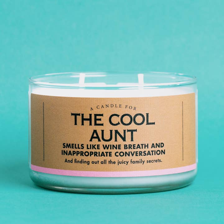 Whiskey River Soap Co. - Wholesale Jar/Filled Candle - A Candle for the Cool Aunt | Funny Candle