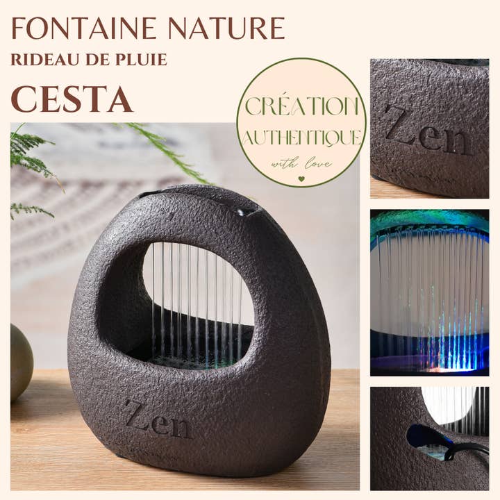 Zen'Arome - Vendita all'ingrosso Decorazioni da tavolo - Fontana da interno Zen Cesta