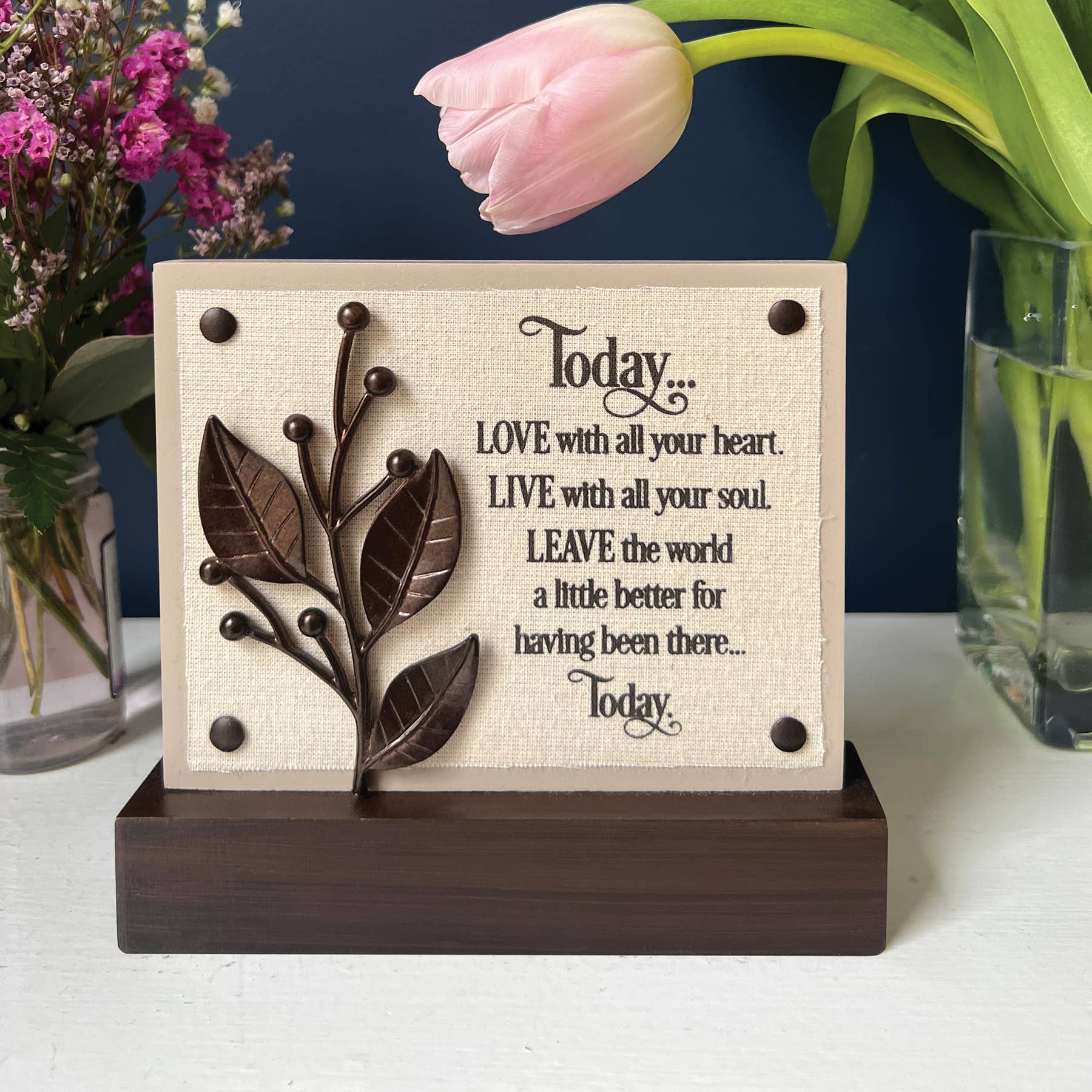 Abbey + CA Gift – Placa de parede por atacado – Hoje... Faith Plaque0