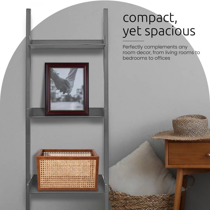 Kiera Grace - Wholesale Free Standing Shelf - Kiera Grace Providence Hadfield 5 Tier Ladder Leaning Shelf15