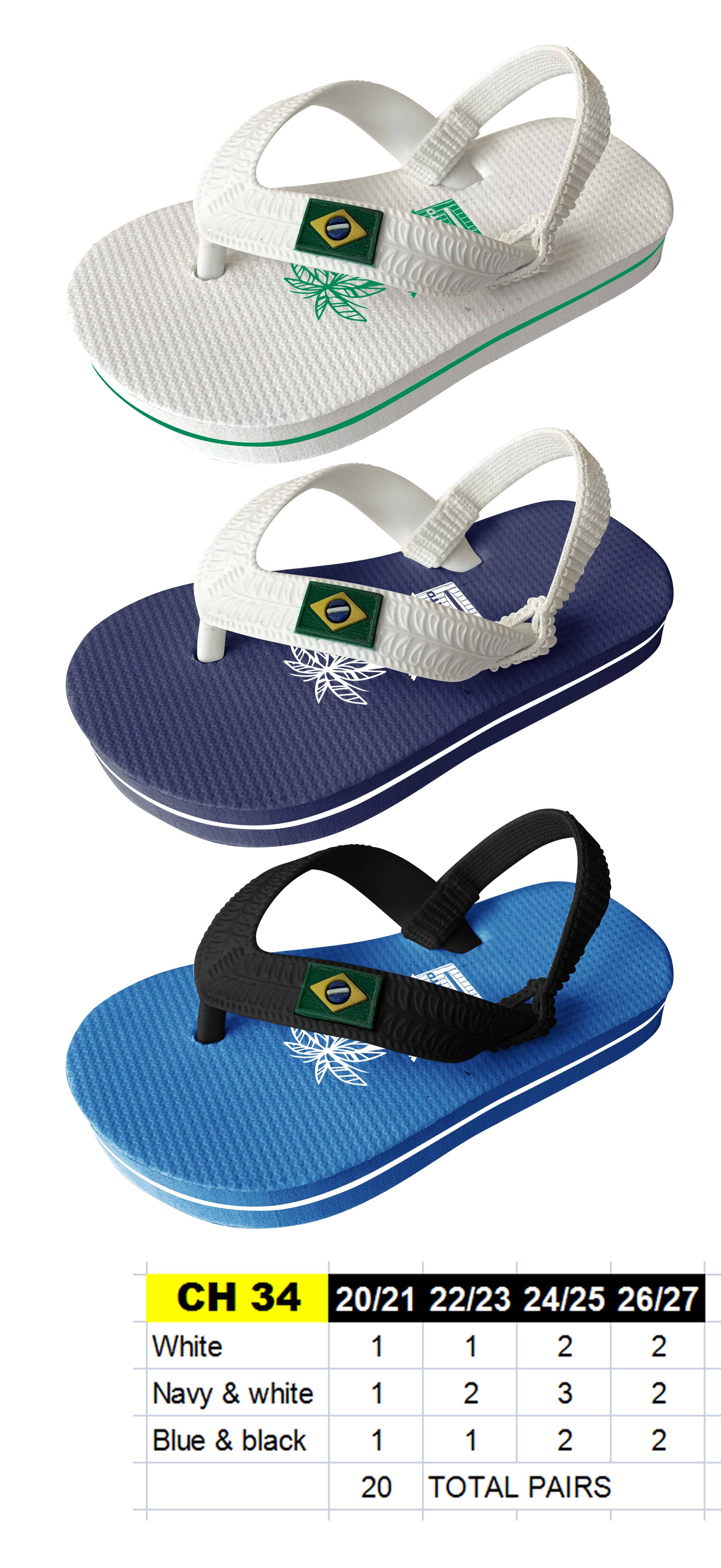 Samba de roda - Wholesale Sandals - Baby - Chiringuito Brazil Baby Flip Flops - Size 20/21 to 26/270
