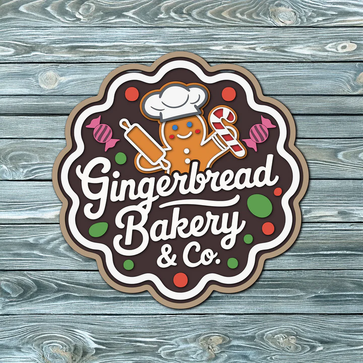Crazy Daisy Designs - Vente Kit de bricolage - Gingerbread Bakery & Co. | Kit DIY pour porte ou table2