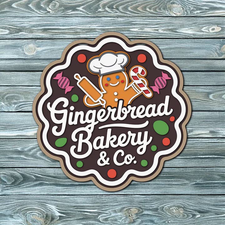 Crazy Daisy Designs - Wholesale DIY Craft Kit - Gingerbread Bakery & Co. | DIY Door or Tabletop Kit2