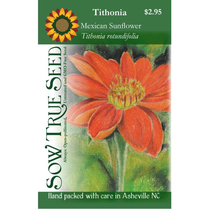 Sow True Seed - Wholesale Plant Seeds - Tithonia Seeds - Mexican Sunflower