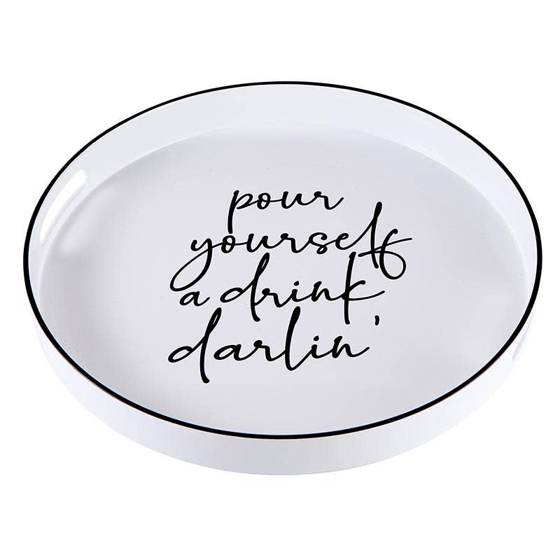 Santa Barbara Design Studio by Creative Brands - Wholesale Serving Tray - Bar Tray - Pour Yourself a Drink Darlin'3