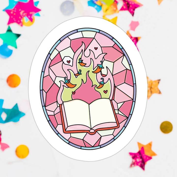 Bookish Smut Romance Books Book Waterproof Vinyl Sticker for wholesale by Stickers+ X Ashley Bexar