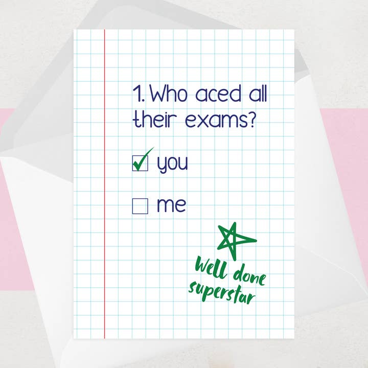 Exam Congratulations Cards - Well Done Cards - GCSE, A Level for wholesale by OCD Greeting Cards