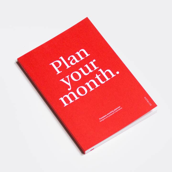 PLAN YOUR MONTH RED for wholesale by OCTAGON DESIGN