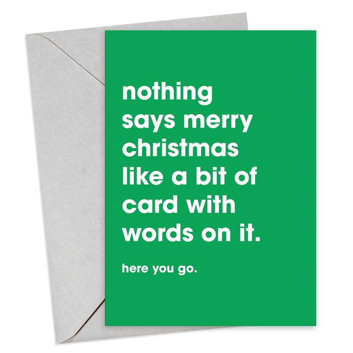 Bit Of Card Christmas Card for wholesale by Hi Society
