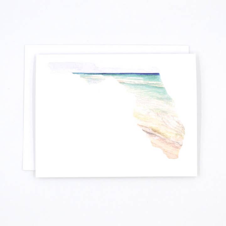 Gulf Coast Pensacola Florida Notecard (single) for wholesale by Rachel Alvarez Art