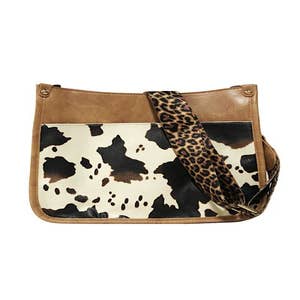 Leopard Clip on Handbag Purse Shoulder Strap
