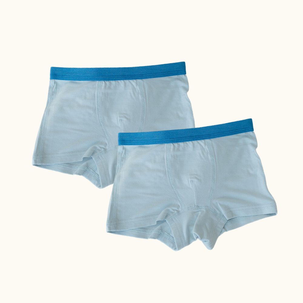 Just Peachy – wholesale Underwear – Child – 2 Pack Boxer Briefs - Blue/Blue Skylar3