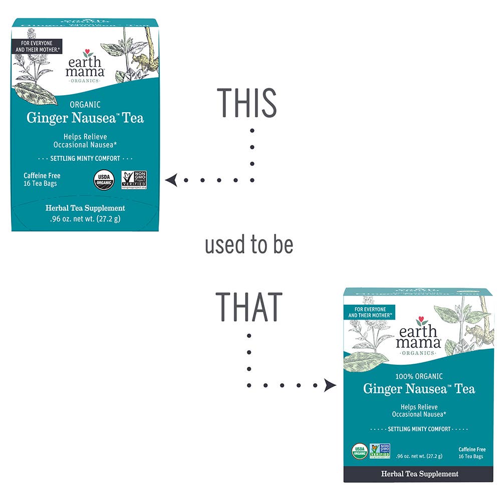 Earth Mama Organics - Wholesale Health/Detox Tea - Organic Ginger Nausea Tea8