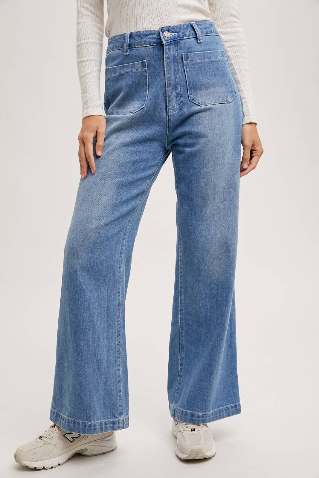 Bluivy – Großhandel Jeans – Damen – JEANSJEANS MIT HOHEM BUND UND WEITEM BEIN5