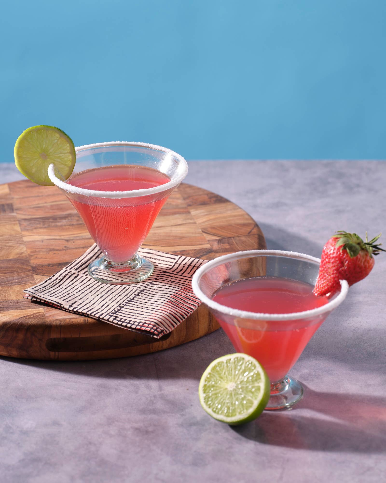 Sobremesa - Vente Verres à cocktail/alcool - Verre à Margarita à Bord Blanc | Soufflé à la Main | Verrerie Recyclée