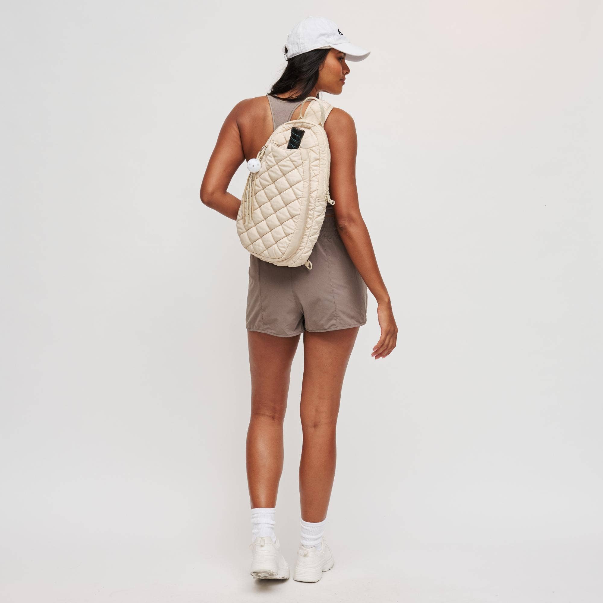 Sol and Selene - Wholesale Backpack - Women's - Match Point - Quilted Puffer Pickleball & Paddle Tennis Sling Backpack6
