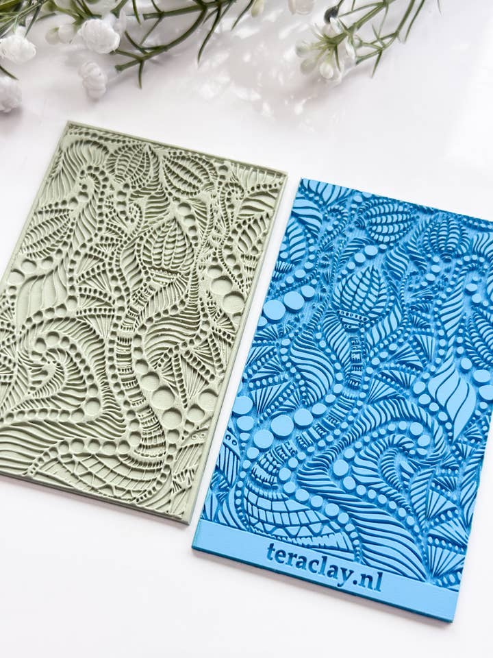 Boho Tentakels Rubber Textuurmat voor Polymeerklei voor wholesale door Tera Clay