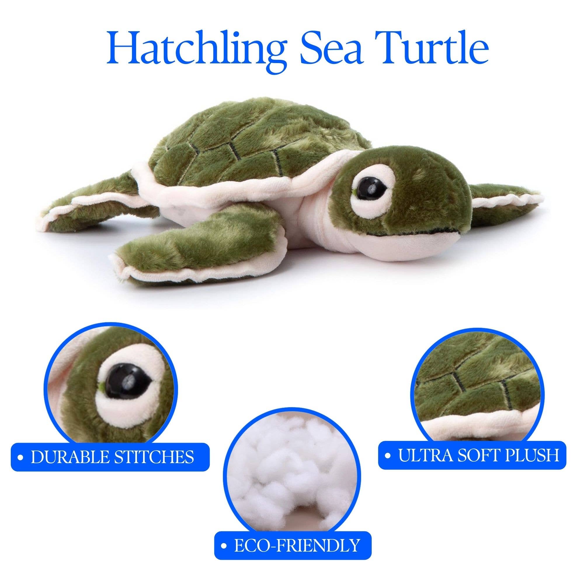 The Petting Zoo – wholesale Stuffed/plush toy – Kids & baby – 12" (30cm) Hatchling Sea Turtle Sea life Stuffed Plush5
