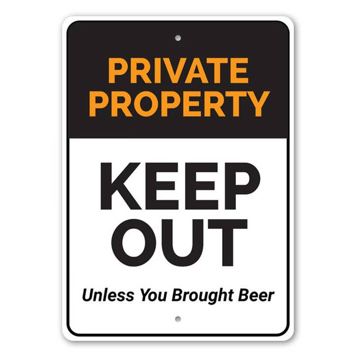 Private Property Sign for wholesale by Lizton Sign Shop, Inc