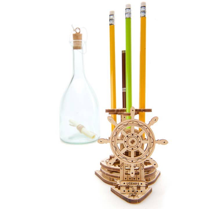 Ukrainian bridge - Wholesale DIY craft kit - Wheel Organizer 3D Wooden Model2