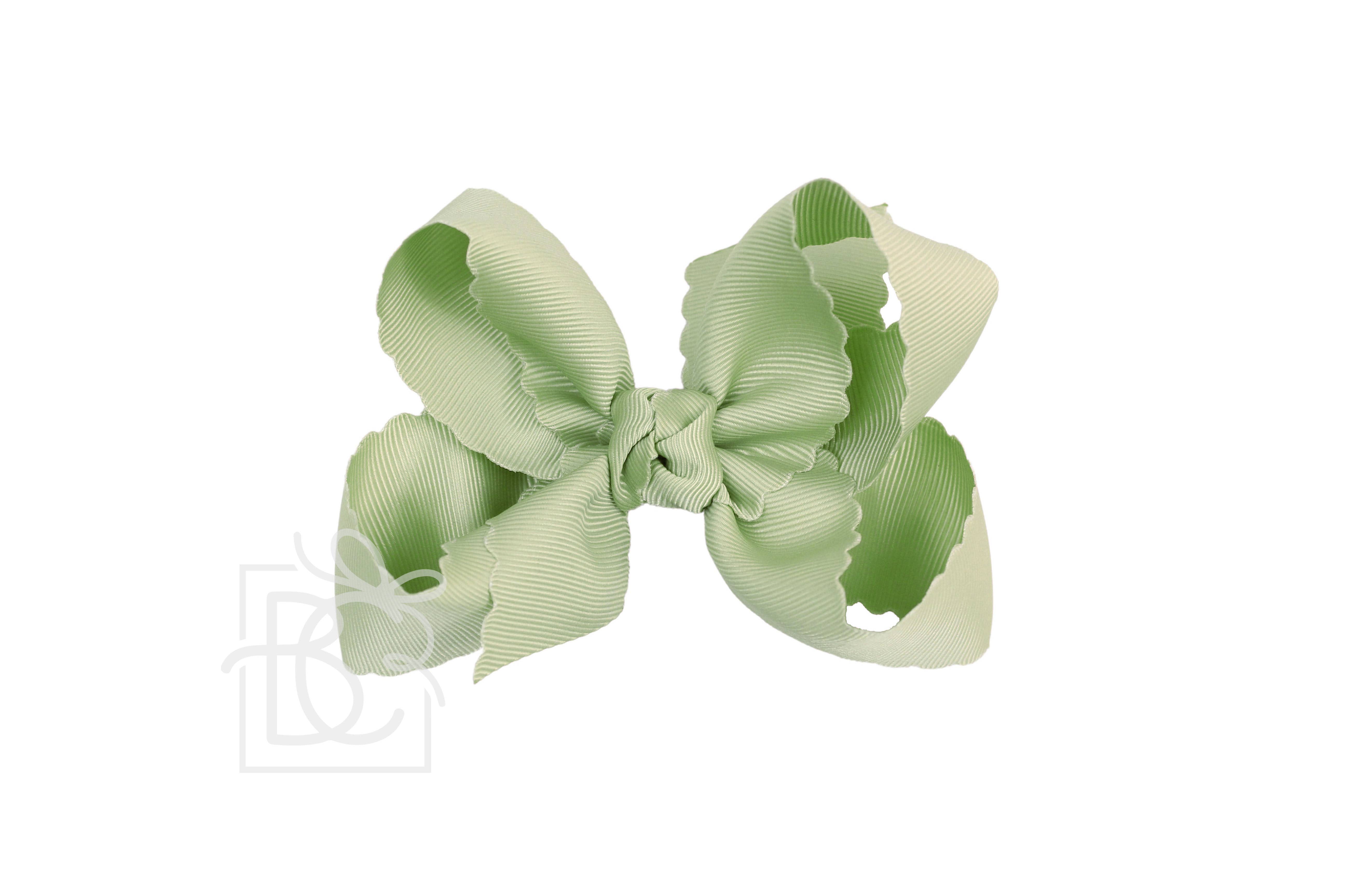 Beyond Creations, LLC – wholesale Hair bow – Kids – SCALLOPED EDGE BOW30