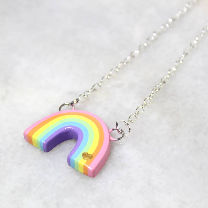 Mariposa Miniatures - Venta al por mayor Collares con colgantes/abalorios - Collar Arco Iris1