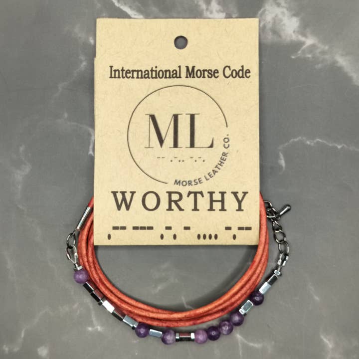 Pulsera de Código Morse - DIGNO para venta al por mayor de MorseLeather Co.