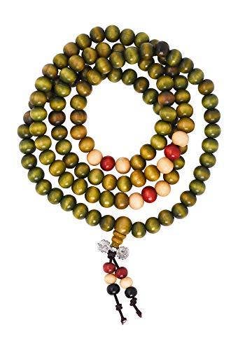 Mandala Crafts - Wholesale Prayer Beads Necklace - Mandala Crafts Natural Wood 108 Mala Prayer Beads Necklace, Bracelet from for Meditation, Yoga22