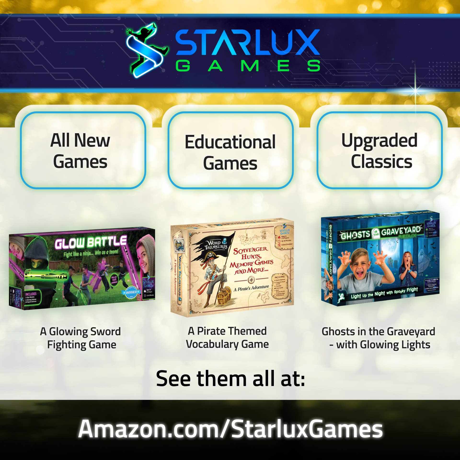 Starlux Games - Vente Jeu de sport – enfant et bébé - Capturez le drapeau qui brille dans le noir - Set de démarrage8