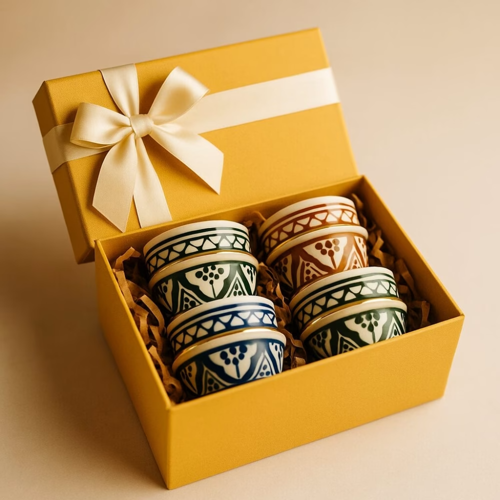 High crafty - Wholesale Coffee/Tea Cup - Hand-Painted Gold-Rim Espresso Cup – Artisan Ceramic – 2 oz 5