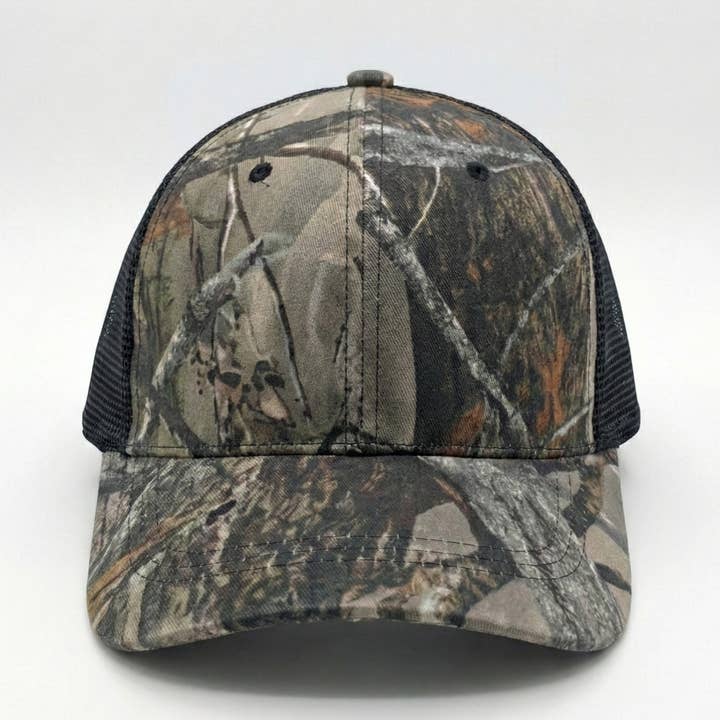 Whelk Goods - Wholesale Hat Accessory - Men's - Camo Trucker Hat - Made in Canada