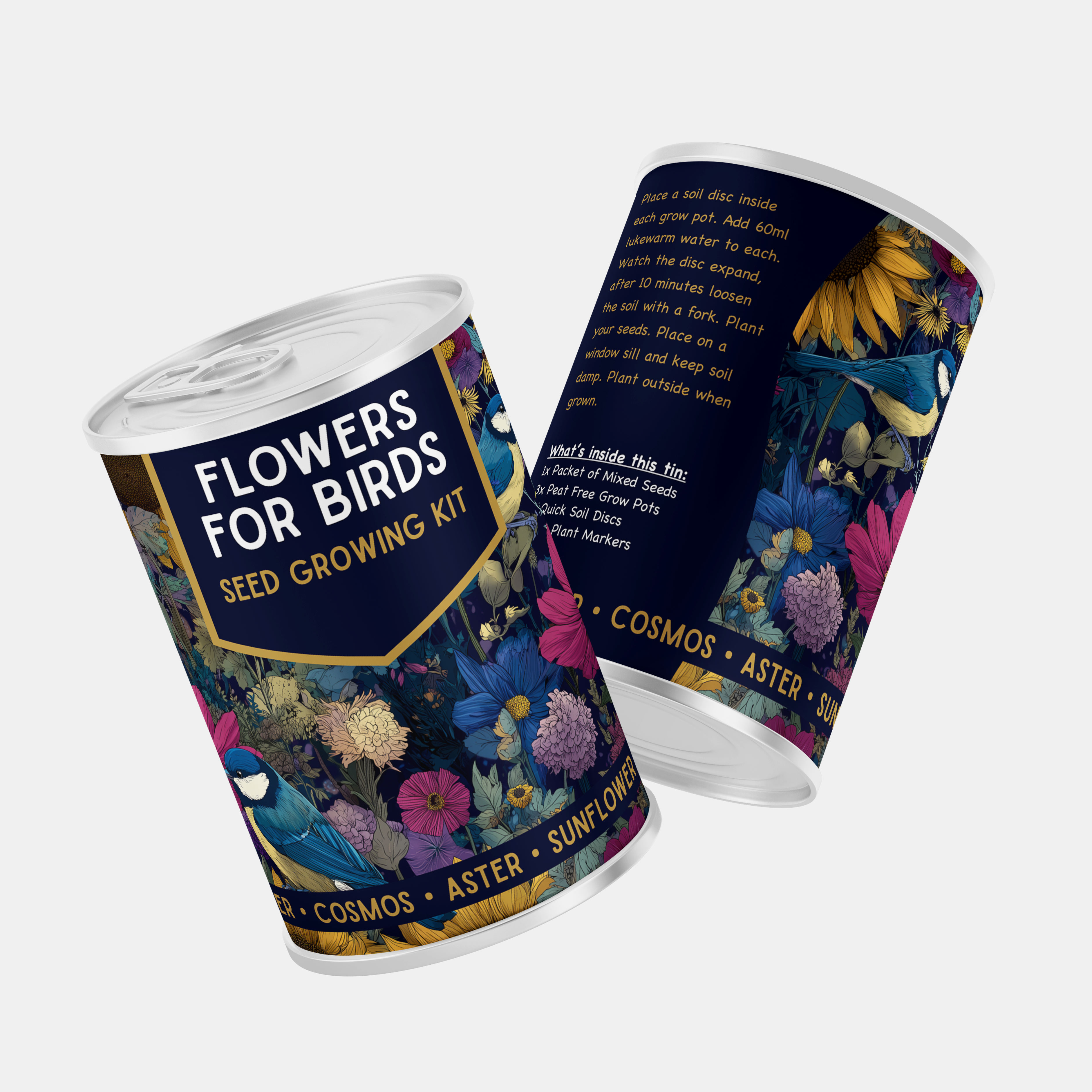 Alphabet Gifts - Vendita all'ingrosso Semi di piante - Kit di Coltivazione di Semi di Fiori per Uccelli, Regalo per Amanti degli Uccelli1