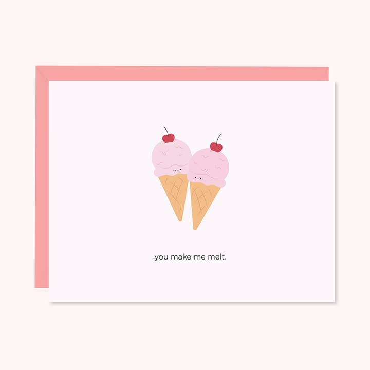 (New) You Make Me Melt | Greeting Card for wholesale by Paper Hearts™