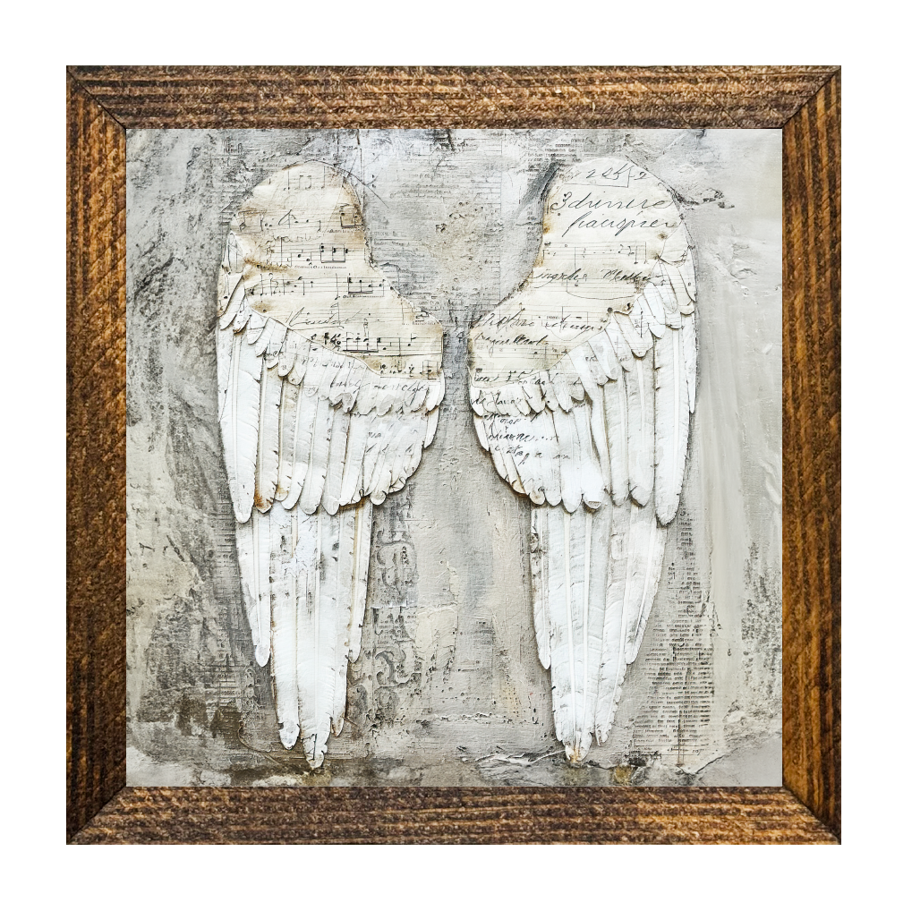 Jarmz Designs - Wholesale Sign - TIMBERLAND FRAME "BLESS YOUR HEART SERIES" ANGEL WINGS 20