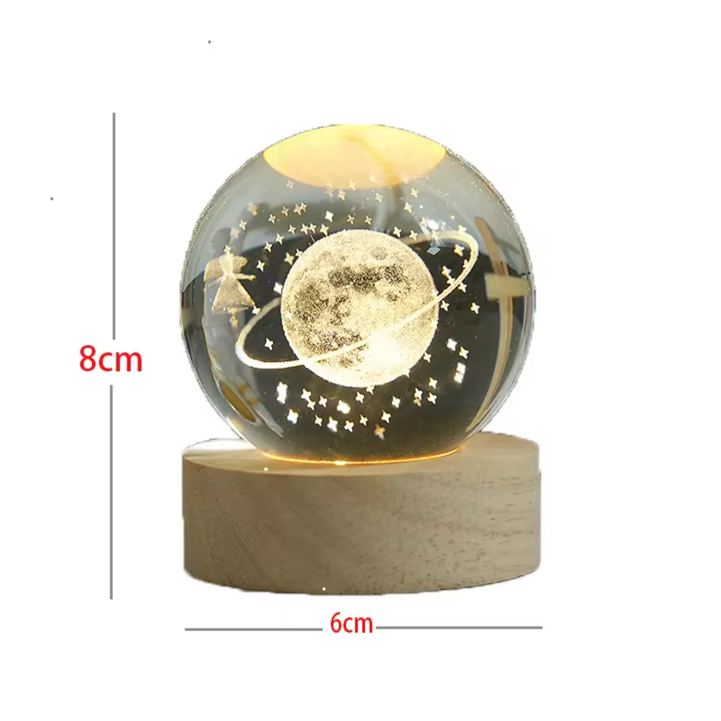 La Bella Monte - Wholesale Night Light - Crystal Solar System Ball Night Lamp Holiday Décor2