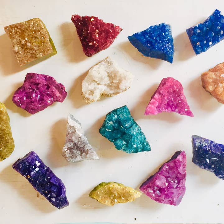 Crystals - Crystal Magnets - Hand Dyed Amethyst for wholesale by Mahalo Market