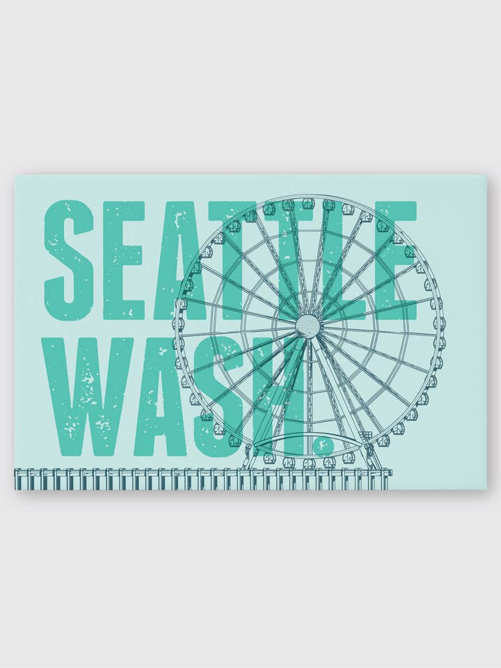 Seattle Wash. Postkarte Riesenrad für den Großhandel von Pike Street Press